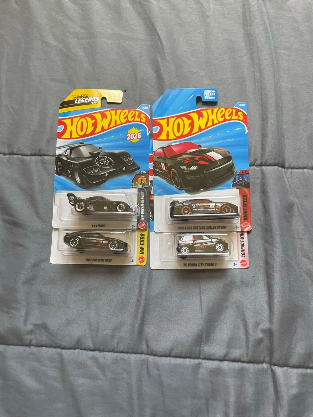 Hot Wheels Black Die-Cast Toy Car Set - 4-Pack